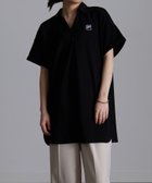 【ラナン/Ranan】のFILA 鹿の子チュニックポロシャツ ブラック|ID: prp329100004492545 ipo3291000000031995252