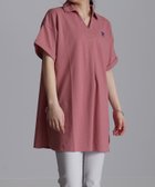 【ラナン/Ranan】のFILA 鹿の子チュニックポロシャツ コーラルピンク|ID: prp329100004492545 ipo3291000000031995257