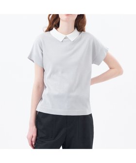 【マッキントッシュ フィロソフィー/MACKINTOSH PHILOSOPHY】の【LEE5月号/蛯原友里さん着用】【Bicolor Knit Polo(バイカラーニットポロ)】ハーフスリーブ 人気、トレンドファッション・服の通販 founy(ファニー) 雑誌掲載アイテム Magazine Items ファッション雑誌 Fashion Magazines リー LEE ファッション Fashion レディースファッション WOMEN トップス・カットソー Tops/Tshirt ニット Knit Tops 5月号 May Issue おすすめ Recommend ストレート Straight スリーブ Sleeve ハーフ Half エレガント 上品 Elegant 夏 Summer 春 Spring 雑誌 Magazine |ID:prp329100004492555