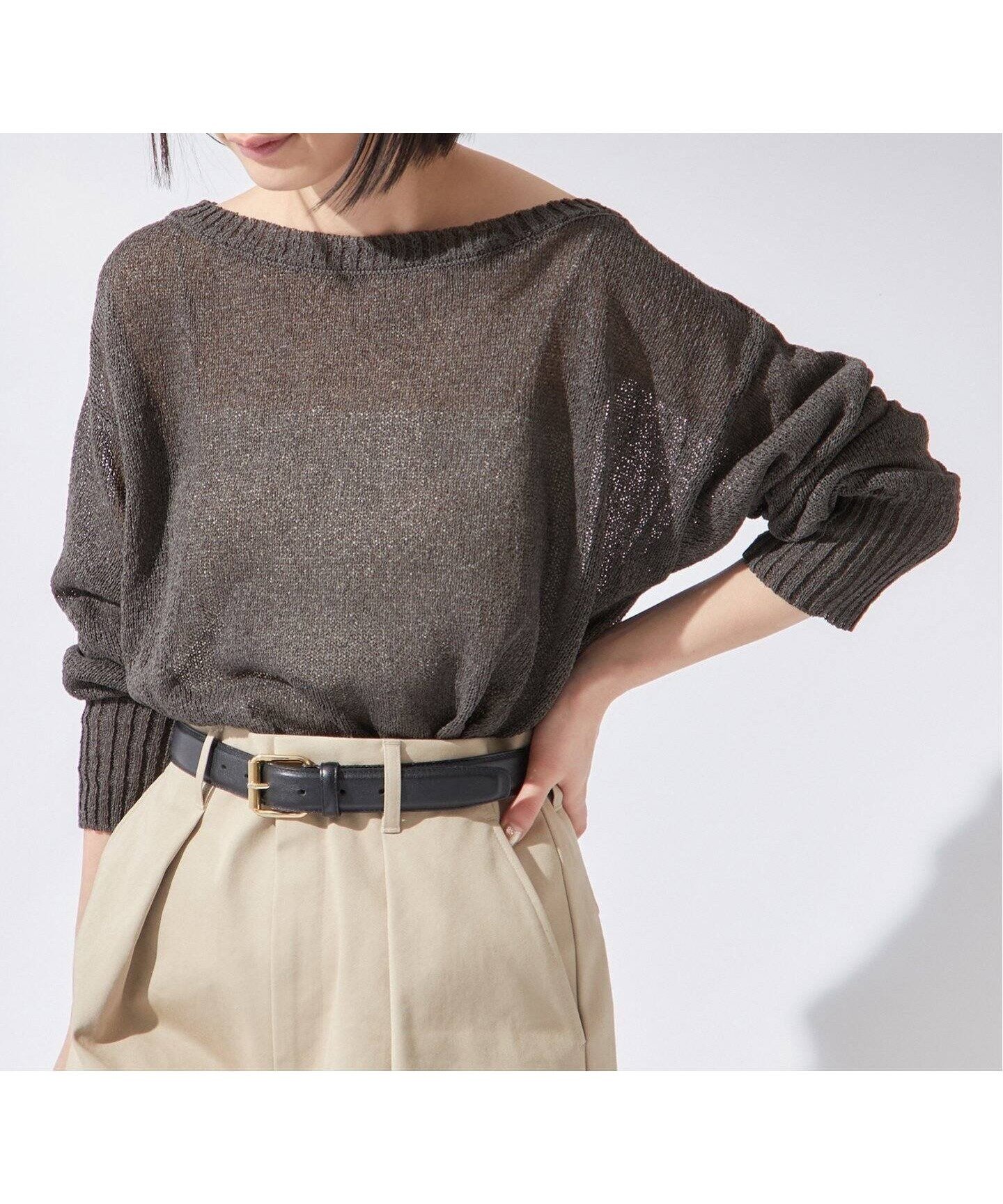 【ジャーナルスタンダード レサージュ/journal standard L'essage】のTSUMUGI ボートネック プルオーバー インテリア・キッズ・メンズ・レディースファッション・服の通販 founy(ファニー) 　ファッション　Fashion　レディースファッション　WOMEN　トップス・カットソー　Tops/Tshirt　プルオーバー　Pullover　2025年　2025　2025春夏・S/S　Ss,Spring/Summer,2025　スリット　Slit　リラックス　Relax　夏　Summer　春　Spring　S/S・春夏　Ss・Spring/Summer　グレー|ID: prp329100004492680 ipo3291000000031677071