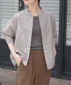 【アーバンリサーチ ドアーズ/URBAN RESEARCH DOORS】のFORK SPOON ギボシコクーンショートスリーブシャツ BROWN.ST|ID:prp329100004492796