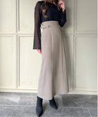 【ジュノア/JUNOAH】のサイトベルトロングタイトスカート グレー|ID: prp329100004492803 ipo3291000000031955481
