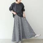 【ミニミニストア/miniministore】のロングスカートレディースギンガムチェック 人気、トレンドファッション・服の通販 founy(ファニー) ファッション Fashion レディースファッション WOMEN スカート Skirt ロングスカート Long Skirt ギンガム Gingham チェック Check フレア Flare マキシ Maxi ロング Long 夏 Summer 楽ちん Easy thumbnail ブラック|ID: prp329100004492838 ipo3291000000031996630