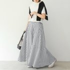 【ミニミニストア/miniministore】のロングスカートレディースギンガムチェック 人気、トレンドファッション・服の通販 founy(ファニー) ファッション Fashion レディースファッション WOMEN スカート Skirt ロングスカート Long Skirt ギンガム Gingham チェック Check フレア Flare マキシ Maxi ロング Long 夏 Summer 楽ちん Easy thumbnail ライトグレー|ID: prp329100004492838 ipo3291000000031996636