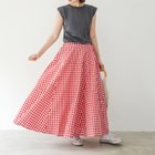 【ミニミニストア/miniministore】のロングスカートレディースギンガムチェック 人気、トレンドファッション・服の通販 founy(ファニー) ファッション Fashion レディースファッション WOMEN スカート Skirt ロングスカート Long Skirt ギンガム Gingham チェック Check フレア Flare マキシ Maxi ロング Long 夏 Summer 楽ちん Easy thumbnail レッド|ID: prp329100004492838 ipo3291000000031996638