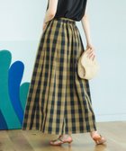 【その他のブランド/Other】のチェック柄 タックフレアスカート BROWN|ID: prp329100004492850 ipo3291000000031678992