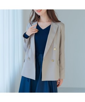 【ミッシュマッシュ/MISCH MASCH】の2025春夏新作 スプリングテーラードジャケット/MM518503 人気、トレンドファッション・服の通販 founy(ファニー) ファッション Fashion レディースファッション WOMEN アウター Coat Outerwear ジャケット Jackets テーラードジャケット Tailored Jackets 2025年 2025 2025春夏・S/S Ss,Spring/Summer,2025 おすすめ Recommend クラシック Classic セットアップ Set Up ダブル Double エレガント 上品 Elegant 夏 Summer 春 Spring S/S・春夏 Ss・Spring/Summer |ID:prp329100004493310