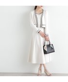 【プロポーション ボディドレッシング/PROPORTION BODY DRESSING】のバイカラーアンサンブルニットワンピース エクリュ×ブラック1|ID: prp329100004493685 ipo3291000000032191443