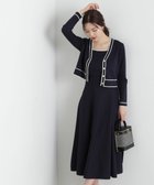 【プロポーション ボディドレッシング/PROPORTION BODY DRESSING】のバイカラーアンサンブルニットワンピース ネイビー×ホワイト|ID: prp329100004493685 ipo3291000000032191449