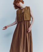 【エヌ ナチュラルビューティーベーシック/N.Natural Beauty basic】のフェイクスウェードリボンベスト ベアワンピース 人気、トレンドファッション・服の通販 founy(ファニー) ファッション Fashion レディースファッション WOMEN アウター Coat Outerwear シャーリング Shirring ダブル Double フィット Fit フェイクスウェード Faux Suede ベスト Vest リボン Ribbon thumbnail ブラウン|ID: prp329100004493689 ipo3291000000031687971