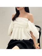【フレイ アイディー/FRAY I.D】の3wayオフショルパフスリーブブラウス/ウォッシャブル WHT[001]|ID: prp329100004493789 ipo3291000000031995168