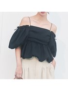 【フレイ アイディー/FRAY I.D】の3wayオフショルパフスリーブブラウス/ウォッシャブル BLK[009]|ID: prp329100004493789 ipo3291000000031995169