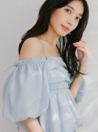 【フレイ アイディー/FRAY I.D】の3wayオフショルパフスリーブブラウス/ウォッシャブル 人気、トレンドファッション・服の通販 founy(ファニー) ファッション Fashion レディースファッション Fashion for Women トップス・カットソー Cut & Sew Tops シャツ・ブラウス・オフィスカジュアル Elegant Blouses & Button-Ups ウォッシャブル Machine Washable キャミソール Camisole, Spaghetti Strap Top シルバー Silver, Metallic Silver スリーブ Sleeve, Long Sleeve / Short Sleeve デニム Denim, Jeans Material トレンド Trend, Trending Now バルーン Balloon, Balloon Silhouette ファブリック Fabric, Textile フェミニン Feminine, Girly ペプラム Peplum, Flared Hem ボトム Bottoms, Lower Wear メタル Metal, Metal Parts おすすめ Recommended / Our Picks 夏 Summer エレガント 上品 Elegant thumbnail LBLU[081]|ID: prp329100004493789 ipo3291000000033388807