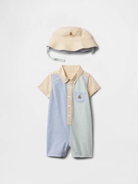 【ギャップ/GAP / KIDS】のオックスフォード ショートオール コーデセット (ベビー) 人気、トレンドファッション・服の通販 founy(ファニー) ファッション Fashion キッズファッション KIDS オーガニック Organic ショート Short ストライプ Stripe パッチ Patch フロント Front ブロック Block ベビー Baby ポケット Pocket 半袖 Short Sleeve ラップ Wrap リバーシブル Reversible |ID:prp329100004494173