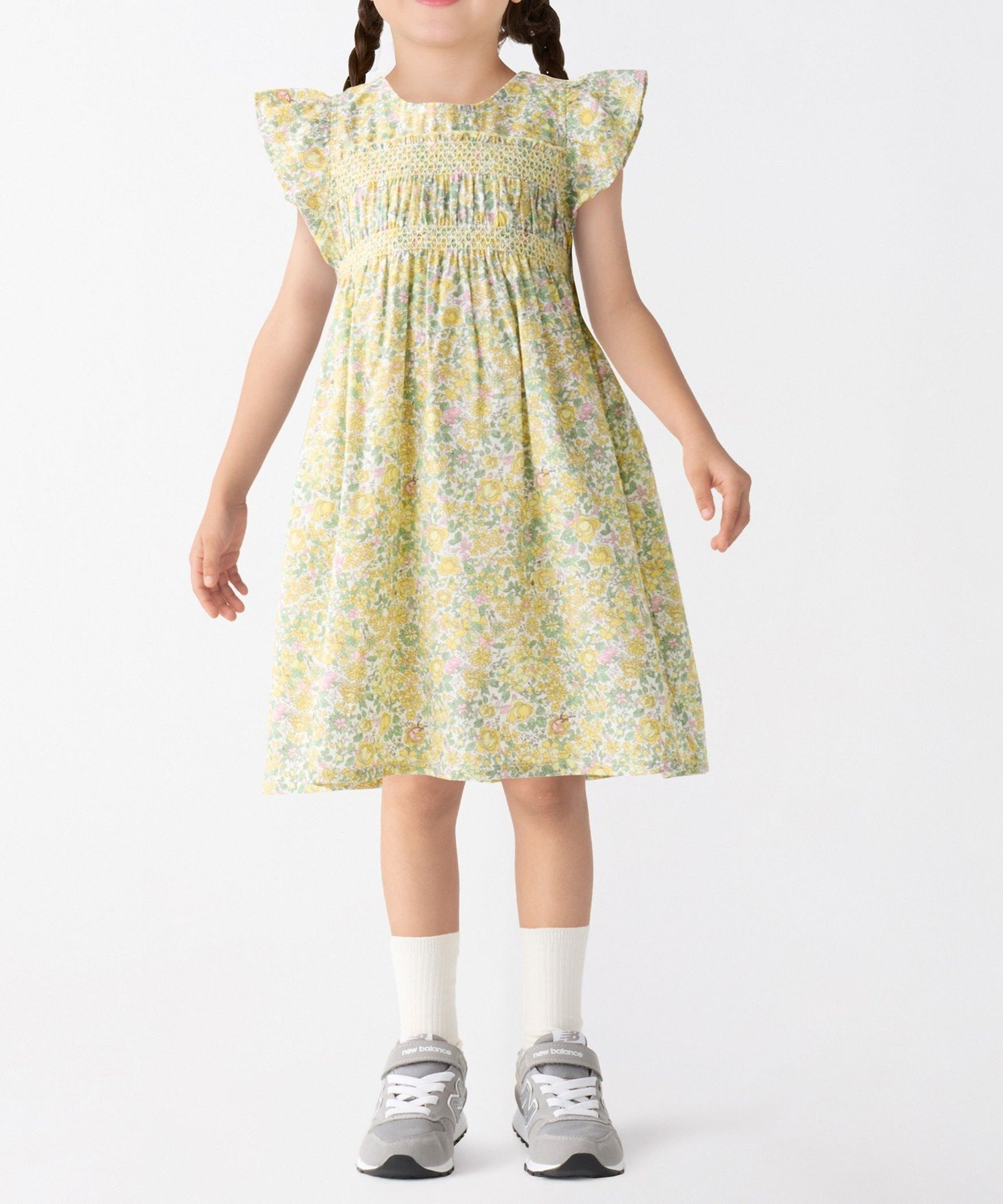 【シップス/SHIPS / KIDS】のSHIPS Colors 90~140cm / 洗濯機可能 スモッキング フラワー ワンピース インテリア・キッズ・メンズ・レディースファッション・服の通販 founy(ファニー) 　ファッション　Fashion　キッズファッション　KIDS Children’s Clothing　ワンピース　Dress/Kids　2025年　2025　2025春夏・S/S　Ss,Spring/Summer,2025　スモッキング　Smocking　フラワー　Flower　フリル　Frills　夏　Summer　イエロー|ID: prp329100004494196 ipo3291000000032606865