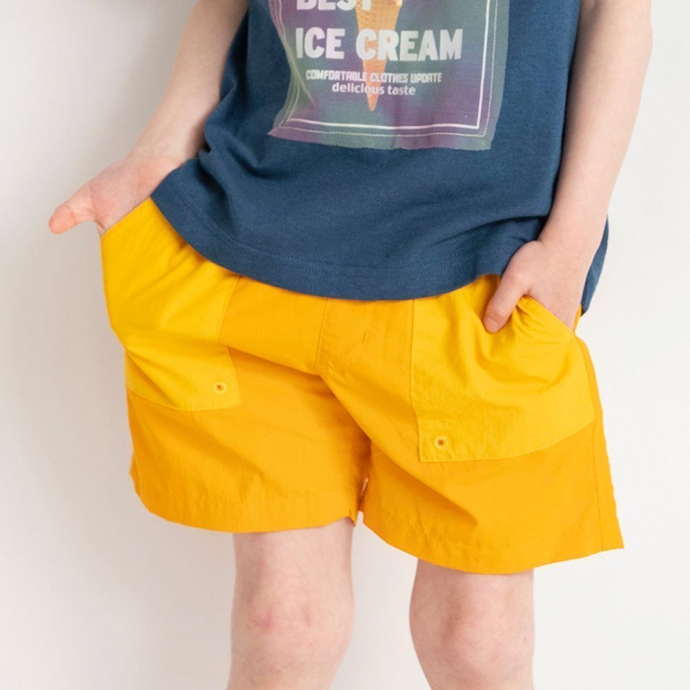 【ブランシェス/branshes / KIDS】の【水陸両用/撥水加工】ナイロンハーフパンツ インテリア・キッズ・メンズ・レディースファッション・服の通販 founy(ファニー) 　ファッション　Fashion　キッズファッション　KIDS　ボトムス　Bottoms/Kids　アウトドア　Outdoor　ハーフ　Half　夏　Summer　オレンジ|ID: prp329100004494226 ipo3291000000031911099