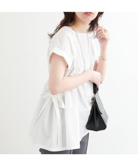 【ナチュラルクチュール/natural couture】のサイドドロストトップス 人気、トレンドファッション・服の通販 founy(ファニー) ファッション Fashion レディースファッション WOMEN トップス・カットソー Tops/Tshirt 2025年 2025 2025春夏・S/S Ss,Spring/Summer,2025 アクセサリー Accessories シューズ Shoes シンプル Simple デニム Denim フラット Flat リボン Ribbon リラックス Relax ワイド Wide エレガント 上品 Elegant |ID:prp329100004494237