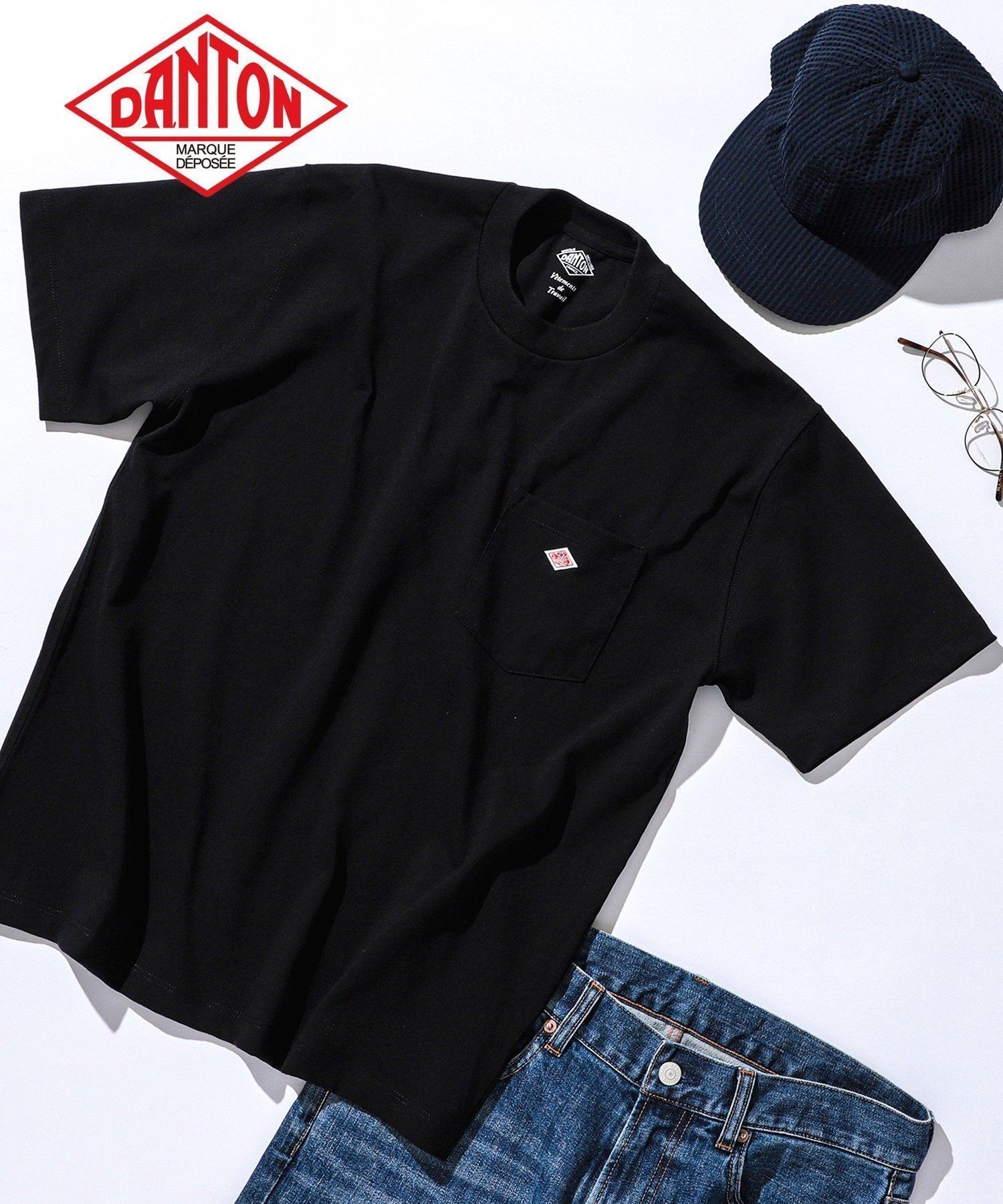【ビームス/BEAMS / MEN】の【定番】【洗濯可】DANTON / POCKET T-SHIRT 25SS 半袖 メンズ ポケットTシャツ ダントン インテリア・キッズ・メンズ・レディースファッション・服の通販 founy(ファニー) 　ファッション　Fashion　メンズファッション　Fashion for Men　インナー　Innerwear　ショート　Short, Short Length　シンプル　Simple, Minimal　スクエア　Square, Square Shape　スリーブ　Sleeve, Long Sleeve / Short Sleeve　定番　Standard, Basic Item　人気　Popular, Best Seller　バンダナ　Bandana, Head Scarf　フィット　Fit, Slim Fit　ポケット　Pocket, Pocket Detail　ポロシャツ　Polo Shirt, Collared Tee　別注　Limited Edition, Custom Order　半袖　Short Sleeve, Half Sleeve　メンズ　Men's, Menswear　リラックス　Relax, Relaxed Fit　レギュラー　Regular, Standard Fit　ワンポイント　One Point, Statement Accent　2025年　2025　2025春夏・S/S　Spring/Summer 2025 SS25　BLACK|ID: prp329100004494371 ipo3291000000032491587