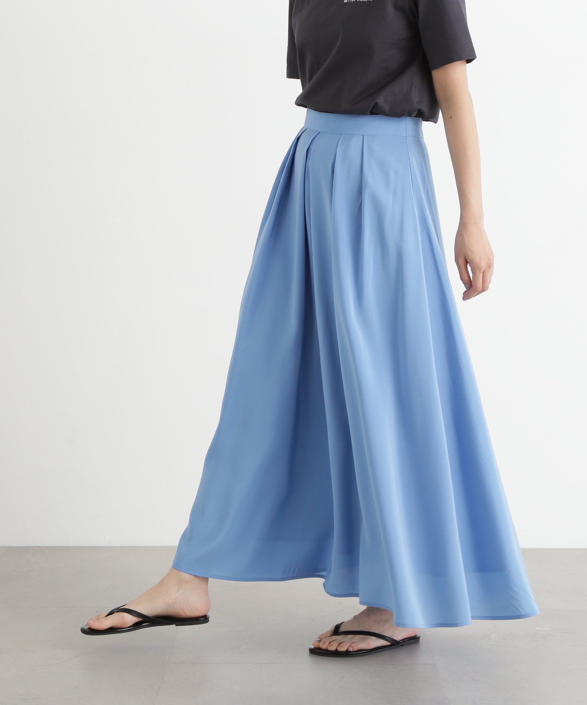 【エヌ ナチュラルビューティーベーシック/N.Natural Beauty basic】のシアータックフレアスカート 人気、トレンドファッション・服の通販 founy(ファニー) 　ファッション　Fashion　レディースファッション　WOMEN　スカート　Skirt　Aライン/フレアスカート　Flared A-Line Skirts　シアー　Sheer　バランス　Balance　フィット　Fit　フレア　Flare　 other-1|ID: prp329100004494990 ipo3291000000031701783