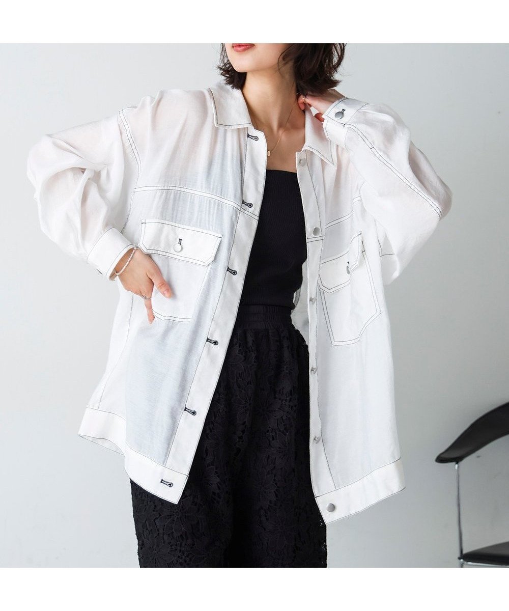 【バブ ブージュルード/Bab Bou Jeloud】のシアーシャツジャケット 人気、トレンドファッション・服の通販 founy(ファニー) 　ファッション　Fashion　レディースファッション　WOMEN　アウター　Coat Outerwear　ジャケット　Jackets　インナー　Inner　キャミソール　Camisole　シアー　Sheer　シンプル　Simple　トレンド　Trend　エレガント 上品　Elegant　再入荷　Restock/Back In Stock/Re Arrival　半袖　Short Sleeve　夏　Summer　春　Spring　S/S・春夏　Ss・Spring/Summer　長袖　Long Sleeve　 other-1|ID: prp329100004495011 ipo3291000000031973754
