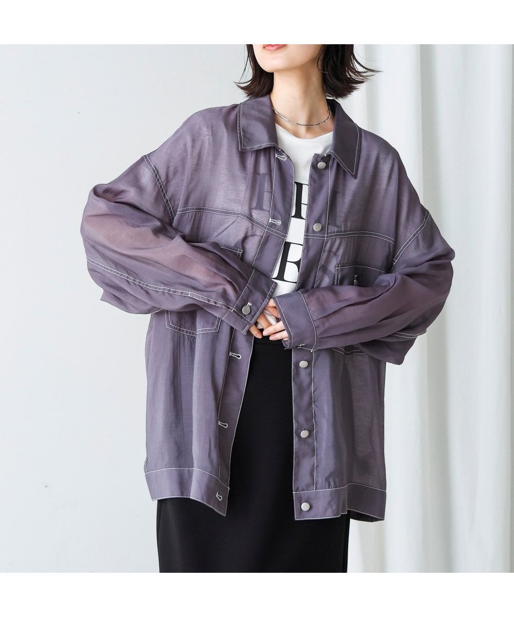 【バブ ブージュルード/Bab Bou Jeloud】のシアーシャツジャケット インテリア・キッズ・メンズ・レディースファッション・服の通販 founy(ファニー) 　ファッション　Fashion　レディースファッション　WOMEN　アウター　Coat Outerwear　ジャケット　Jackets　インナー　Inner　キャミソール　Camisole　シアー　Sheer　シンプル　Simple　トレンド　Trend　エレガント 上品　Elegant　再入荷　Restock/Back In Stock/Re Arrival　半袖　Short Sleeve　夏　Summer　春　Spring　S/S・春夏　Ss・Spring/Summer　長袖　Long Sleeve　CCL|ID: prp329100004495011 ipo3291000000031973756