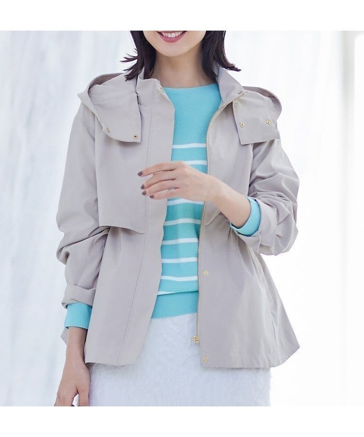 【インディヴィ/INDIVI】の春SALE!【撥水/UVケア】マルチWAYマウンテンパーカ インテリア・キッズ・メンズ・レディースファッション・服の通販 founy(ファニー) 　ファッション　Fashion　レディースファッション　Ladies' Fashion Online　トップス・カットソー　Tops/Tshirt　パーカ　Sweats　インナー　Inner　春　Spring　コンパクト　Compact　ストレッチ　Stretch　タフタ　Taffeta　パターン　Pattern　パーカー　Hoodie　プリーツ　Pleats　ベーシック　Basic　ポケット　Pocket　おすすめ　Recommend　ビジネス 仕事 通勤　Business　ベージュ|ID: prp329100004495324 ipo3291000000032610027