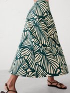 【バナナリパブリック ファクトリーストア/BANANA REPUBLIC FACTORY STORE】のBANANA REPUBLIC FACTORY STORE リネンブレンドシームドミディスカート 人気、トレンドファッション・服の通販 founy(ファニー) ファッション Fashion レディースファッション Ladies' Fashion Online スカート Skirt サンダル Sandals スニーカー Sneakers 夏 Summer 春 Spring S/S・春夏 Ss・Spring/Summer thumbnail GREEN_PRINT|ID: prp329100004495367 ipo3291000000032605937