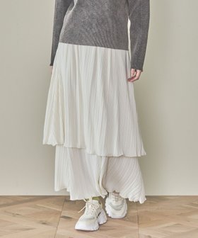 【ラコレ/LAKOLE】のプリーツティアードスカート 人気、トレンドファッション・服の通販 founy(ファニー) ファッション Fashion レディースファッション WOMEN スカート Skirt ティアードスカート Tiered Skirts ティアード Tiered フェミニン Feminine プリーツ Pleats |ID:prp329100004495371