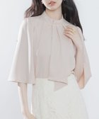 【セゾンドパピヨン/SAISON DE PAPILLON】の5分丈スリーブスタンドカラーブラウス 人気、トレンドファッション・服の通販 founy(ファニー) ファッション Fashion レディースファッション WOMEN トップス・カットソー Tops/Tshirt シャツ/ブラウス Shirts/Blouses オケージョン Occasion クラシカル Classical スタンド Stand スリーブ Sleeve エレガント 上品 Elegant 夏 Summer 春 Spring S/S・春夏 Ss・Spring/Summer 秋 Autumn/Fall thumbnail ピンクベージュ|ID: prp329100004495919 ipo3291000000031995719
