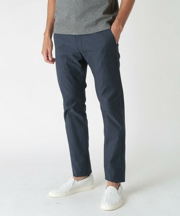 【メンズビギトーキョー/Men's Bigi / MEN】のON/OFF兼用 シャドーヘリンボーンストレッチパンツ インテリア・キッズ・メンズ・レディースファッション・服の通販 founy(ファニー) 　ファッション　Fashion　メンズファッション　MEN　ボトムス　Bottoms/Men　シャドー　Shadow　シンプル　Simple　ジャケット　Jacket　ストライプ　Stripe　ストレッチ　Stretch　スマート　Smart　ヘリンボーン　Herringbone　エレガント 上品　Elegant　ネイビー|ID: prp329100004495964 ipo3291000000031710565