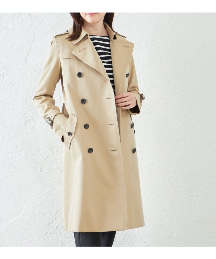 【サンヨーコート/SANYO COAT】の100年コート スタンダードモデル ダブルトレンチコート インテリア・キッズ・メンズ・レディースファッション・服の通販 founy(ファニー) https://founy.com/ ファッション Fashion レディースファッション WOMEN アウター Coat Outerwear コート Coats トレンチコート Trench Coats エレガント 上品 Elegant スタンダード Standard ダブル Double プリーツ Pleats ポケット Pocket ライナー Liner |ID: prp329100004495972 ipo3291000000031903990