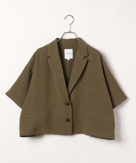 【レプシィム ローリーズファーム/LEPSIM LOWRYS FARM】の《リネンライクドライシリーズ》ショートジャケット 人気、トレンドファッション・服の通販 founy(ファニー) ファッション Fashion レディースファッション WOMEN アウター Coat Outerwear ジャケット Jackets おすすめ Recommend ショート Short ジャケット Jacket セットアップ Set Up ボトム Bottom リネン Linen ワイド Wide 夏 Summer |ID:prp329100004496428