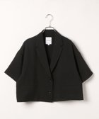 【レプシィム ローリーズファーム/LEPSIM LOWRYS FARM】の《リネンライクドライシリーズ》ショートジャケット 人気、トレンドファッション・服の通販 founy(ファニー) ファッション Fashion レディースファッション WOMEN アウター Coat Outerwear ジャケット Jackets おすすめ Recommend ショート Short ジャケット Jacket セットアップ Set Up ボトム Bottom リネン Linen ワイド Wide 夏 Summer thumbnail ブラック09|ID: prp329100004496428 ipo3291000000031865944