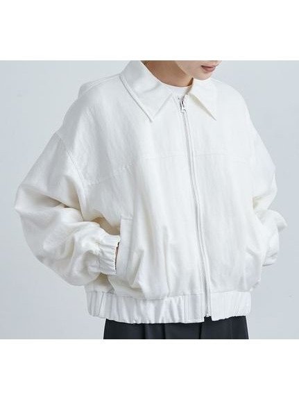 【ミースロエ/MIESROHE】のリサイクルNYコンパクトボンバーJK インテリア・キッズ・メンズ・レディースファッション・服の通販 founy(ファニー) 　ファッション　Fashion　レディースファッション　Fashion for Women　おすすめ　Recommended / Our Picks　ストライプ　Stripe, Striped Pattern　ドレープ　Drape, Draping Fabric　エレガント 上品　Elegant　WHT[001]|ID: prp329100004496470 ipo3291000000032693277