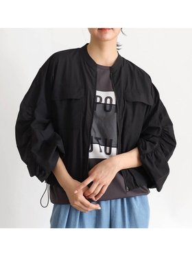 【ラシュッド/LASUD】のギャザースリーブブルゾン 人気、トレンドファッション・服の通販 founy(ファニー) ファッション Fashion レディースファッション WOMEN アウター Coat Outerwear ブルゾン Blouson/Jackets おすすめ Recommend ギャザー Gather ショート Short ブルゾン Blouson 秋 Autumn/Fall |ID:prp329100004496508