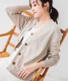 【アンタイトル/UNTITLED】の【アンサンブル可能/洗える】リネン混ベーシックカーディガン ベージュ|ID: prp329100004496753 ipo3291000000031722651