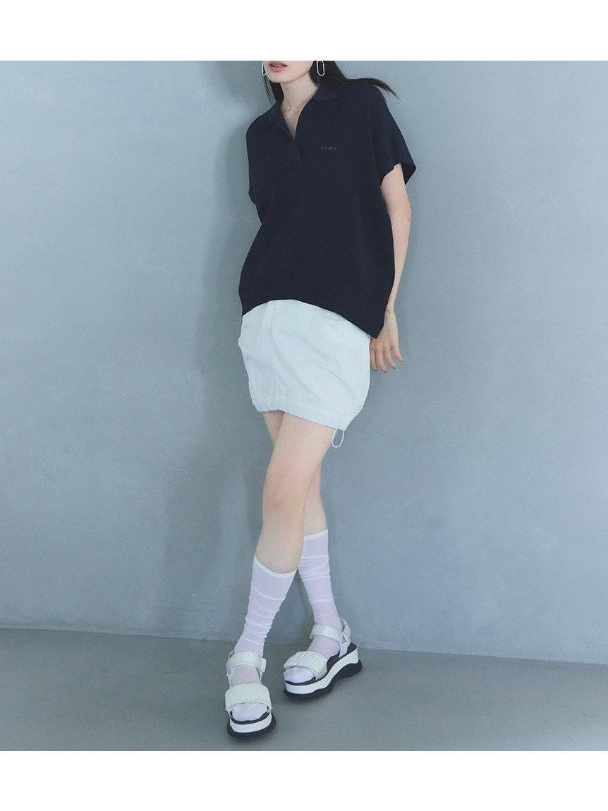 【エミ/emmi】のミリタリースカート インテリア・キッズ・メンズ・レディースファッション・服の通販 founy(ファニー) 　ファッション　Fashion　レディースファッション　WOMEN　スカート　Skirt　おすすめ　Recommend　ドローコード　Draw Cord　バルーン　Balloon　ポケット　Pocket　ポロシャツ　Polo Shirt　ミニスカート　Mini Skirt　ミリタリー　Military　ループ　Loop　WHT[001]|ID: prp329100004496769 ipo3291000000031996111