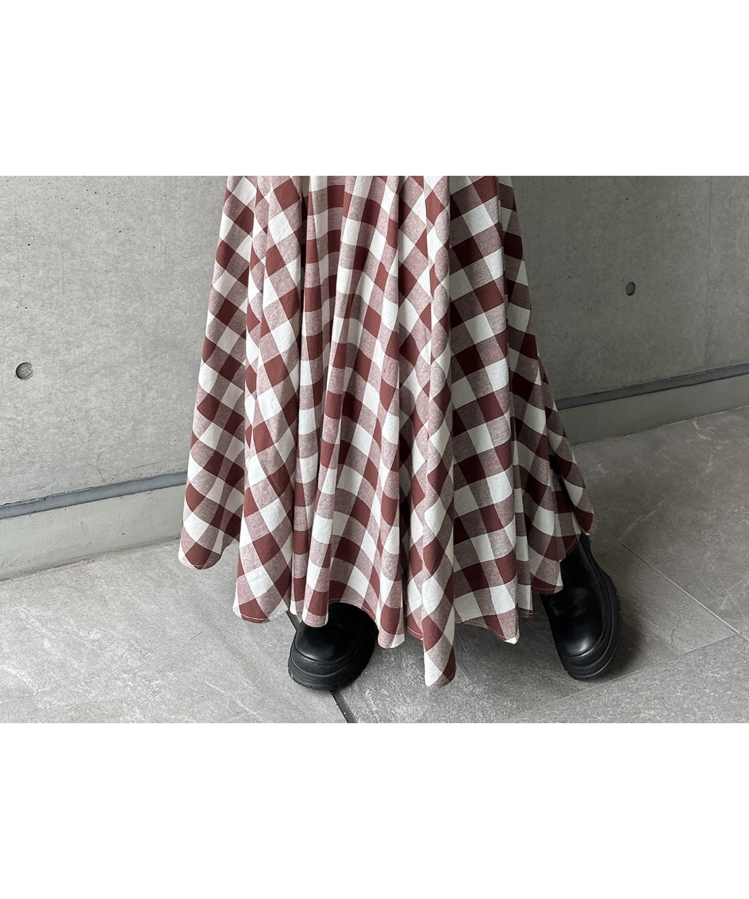 【その他のブランド/Other】のギンガムチェック フレアスカート 人気、トレンドファッション・服の通販 founy(ファニー) 　ファッション　Fashion　レディースファッション　WOMEN　スカート　Skirt　Aライン/フレアスカート　Flared A-Line Skirts　おすすめ　Recommend　ギンガム　Gingham　コンパクト　Compact　チェック　Check　パターン　Pattern　フレア　Flare　ポケット　Pocket　マキシ　Maxi　楽ちん　Easy　 other-1|ID: prp329100004496831 ipo3291000000031723114