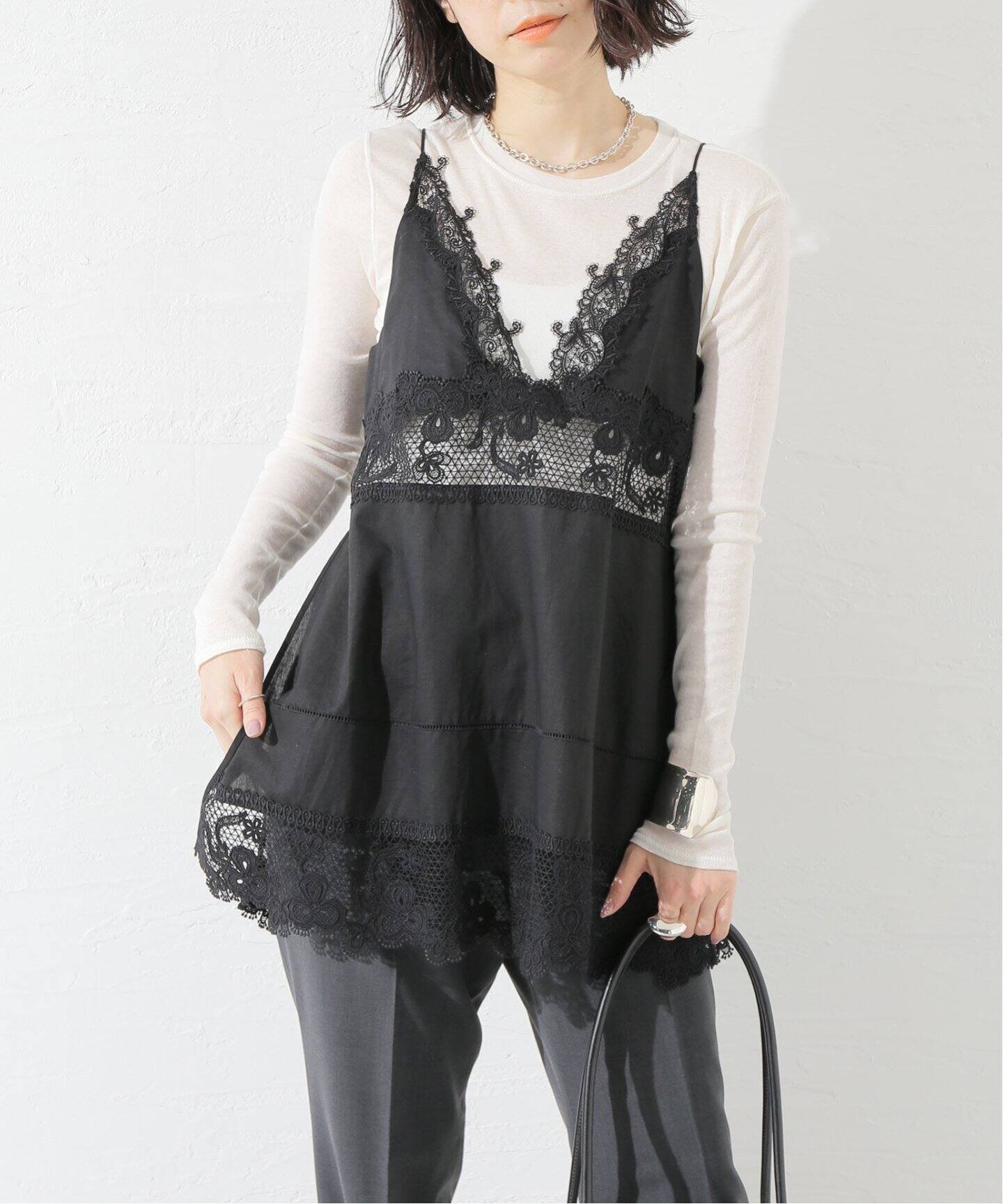 【ジャーナルスタンダード レサージュ/journal standard L'essage】のケミカルレースキャミ 人気、トレンドファッション・服の通販 founy(ファニー) 　ファッション　Fashion　レディースファッション　WOMEN　トップス・カットソー　Tops/Tshirt　キャミソール / ノースリーブ　No Sleeves　2025年　2025　2025春夏・S/S　Ss,Spring/Summer,2025　キャミソール　Camisole　レース　Race　 other-1|ID: prp329100004496860 ipo3291000000031723317