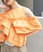 【ケービーエフ/KBF / URBAN RESEARCH】のマルチWAYクロスフリルブラウス ORANGE|ID: prp329100004496967 ipo3291000000032083091