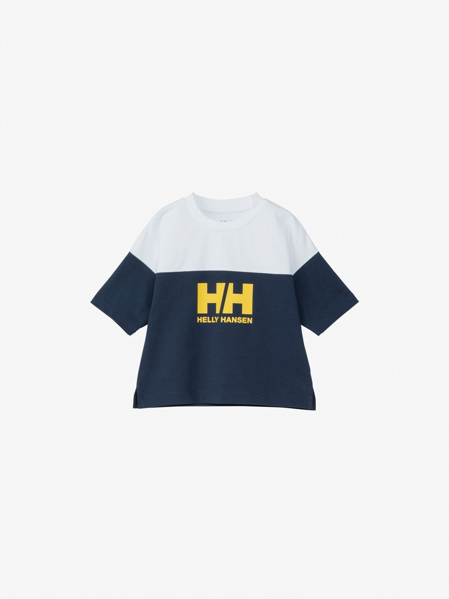 【ヘリーハンセン/HELLY HANSEN】のハーフスリーブフットボールティー(キッズ) インテリア・キッズ・メンズ・レディースファッション・服の通販 founy(ファニー) 　ファッション　Fashion　レディースファッション　WOMEN　スリーブ　Sleeve　ハーフ　Half　オーシャンネイビー×クリアホワ|ID: prp329100004496996 ipo3291000000031724360