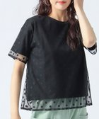 【ビームス ハート/BEAMS HEART】の【6/5新規値下げ】チュール レイヤード Tシャツ 25SS シアートップス 半袖 BLACK DOT|ID: prp329100004497022 ipo3291000000032520054