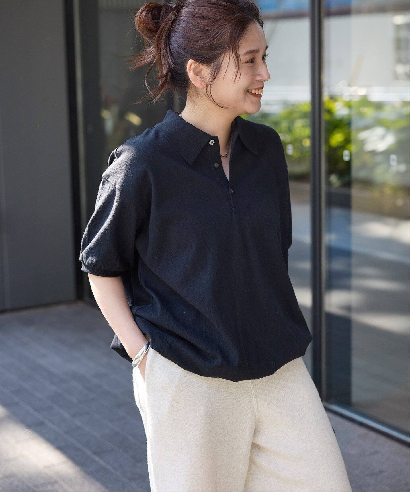 【ジャーナルスタンダード/JOURNAL STANDARD】の【STAR STRIPE】 オーバーFIT ポロプルオーバー インテリア・キッズ・メンズ・レディースファッション・服の通販 founy(ファニー) 　ファッション　Fashion　レディースファッション　WOMEN　トップス・カットソー　Tops/Tshirt　プルオーバー　Pullover　2025年　2025　2025春夏・S/S　Ss,Spring/Summer,2025　ブラック|ID: prp329100004497029 ipo3291000000031724591