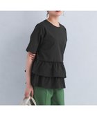 【その他のブランド/Other】の2段 フリル Tシャツ -マシンウォッシャブル・接触冷感・吸水速乾- BLACK|ID: prp329100004497040 ipo3291000000031998041