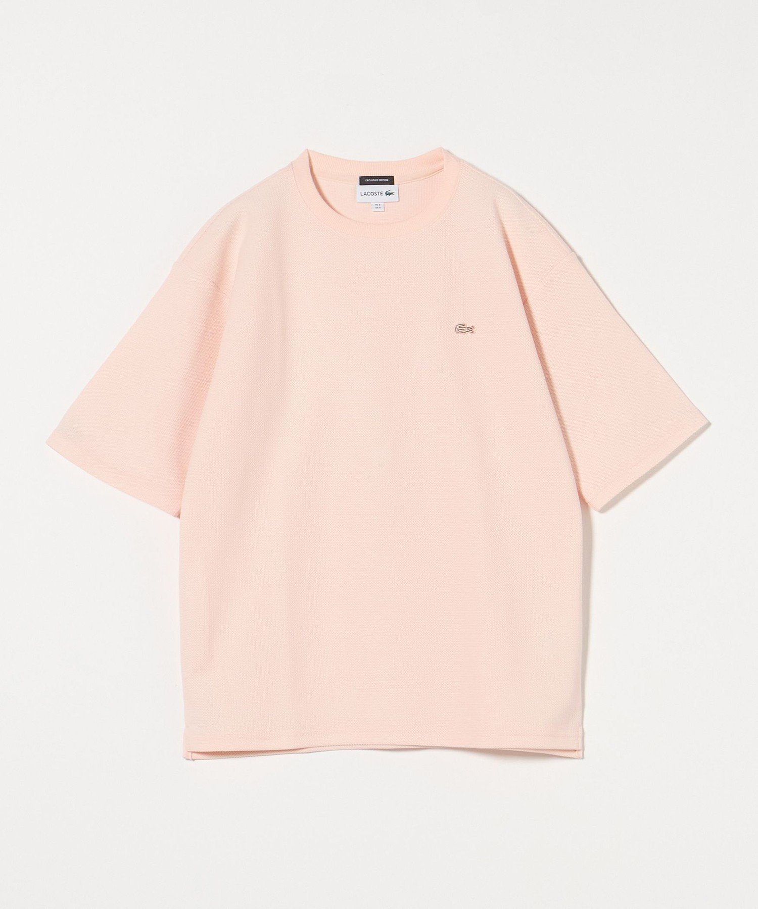 【ビューティ&ユース ユナイテッドアローズ/BEAUTY&YOUTH / UNITED ARROWS / MEN】のLACOSTE for BEAUTY YOUTH 1トーン ショートスリーブ Tシャツ インテリア・キッズ・メンズ・レディースファッション・服の通販 founy(ファニー) 　ファッション　Fashion　メンズファッション　MEN　おすすめ　Recommend　ショーツ　Shorts　ショート　Short　ジャージ　Jersey　スリーブ　Sleeve　セットアップ　Set Up　ポロシャツ　Polo Shirt　ラッセル　Russell　エレガント 上品　Elegant　人気　Popularity　今季　This Season　別注　Special Order　定番　Standard　LT.PINK|ID: prp329100004497066 ipo3291000000031724885