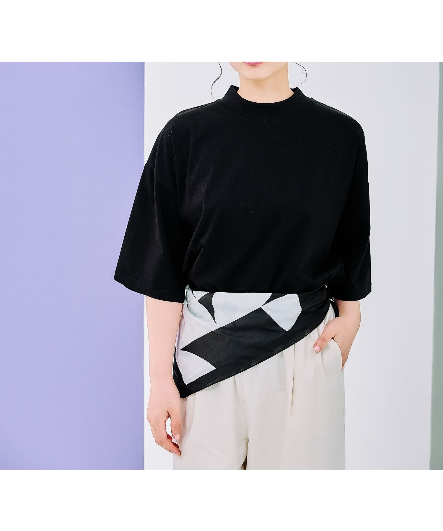 【レプシィム ローリーズファーム/LEPSIM LOWRYS FARM】のモックネックT 人気、トレンドファッション・服の通販 founy(ファニー) 　ファッション　Fashion　レディースファッション　WOMEN　サンダル　Sandals　モックネック　Mock Neck　ワイド　Wide　 other-1|ID: prp329100004497101 ipo3291000000031998194