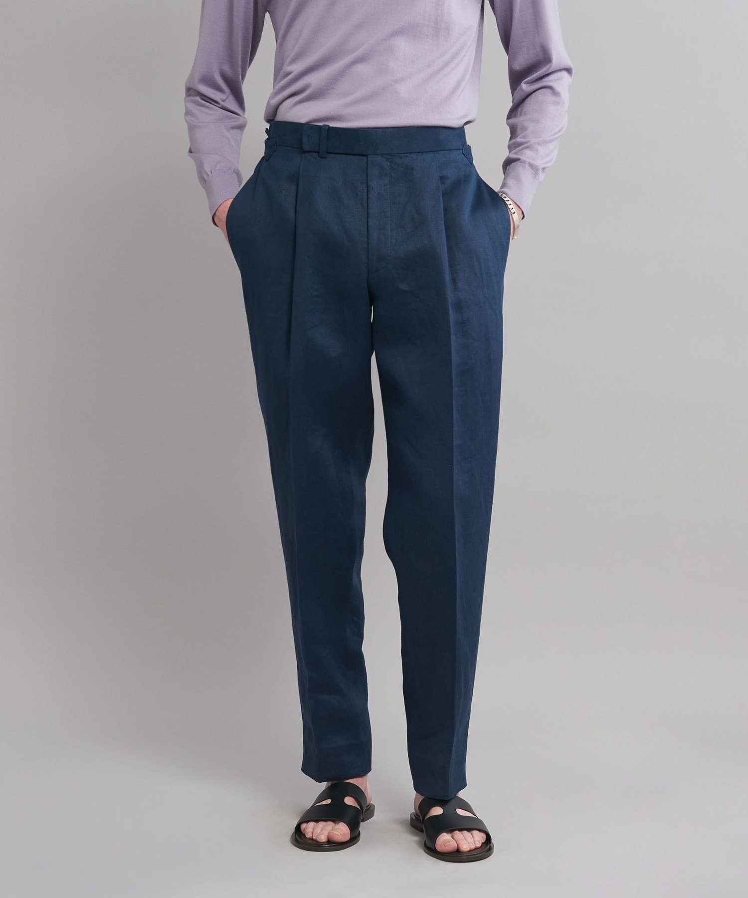 【その他のブランド/Other】のSOVEREIGN サイドアジャスター テーパードパンツ インテリア・キッズ・メンズ・レディースファッション・服の通販 founy(ファニー) 　ファッション　Fashion　メンズファッション　MEN　ボトムス　Bottoms/Men　クラシック　Classic　フィット　Fit　NAVY|ID: prp329100004497145 ipo3291000000031725386