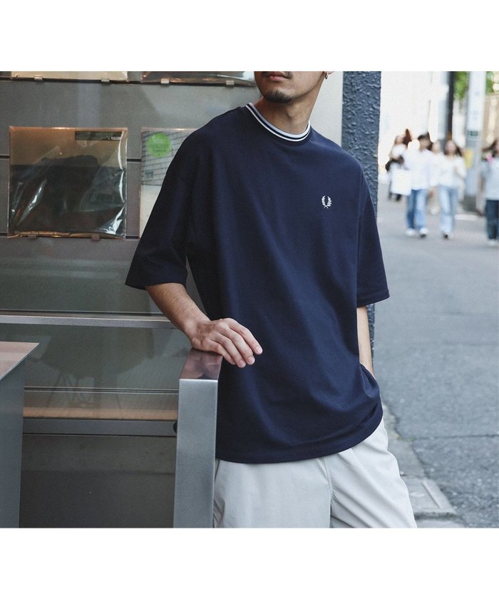【ビームス/BEAMS / MEN】の【別注】FRED PERRY / オーバーサイズ ピケ Tシャツ インテリア・キッズ・メンズ・レディースファッション・服の通販 founy(ファニー) https://founy.com/ ファッション Fashion メンズファッション Fashion for Men モダン Modern, Contemporary エレガント 上品 Elegant 別注 Limited Edition, Custom Order 鹿の子 Piqué, Kanoko Fabric |ID: prp329100004497161 ipo3291000000032753094