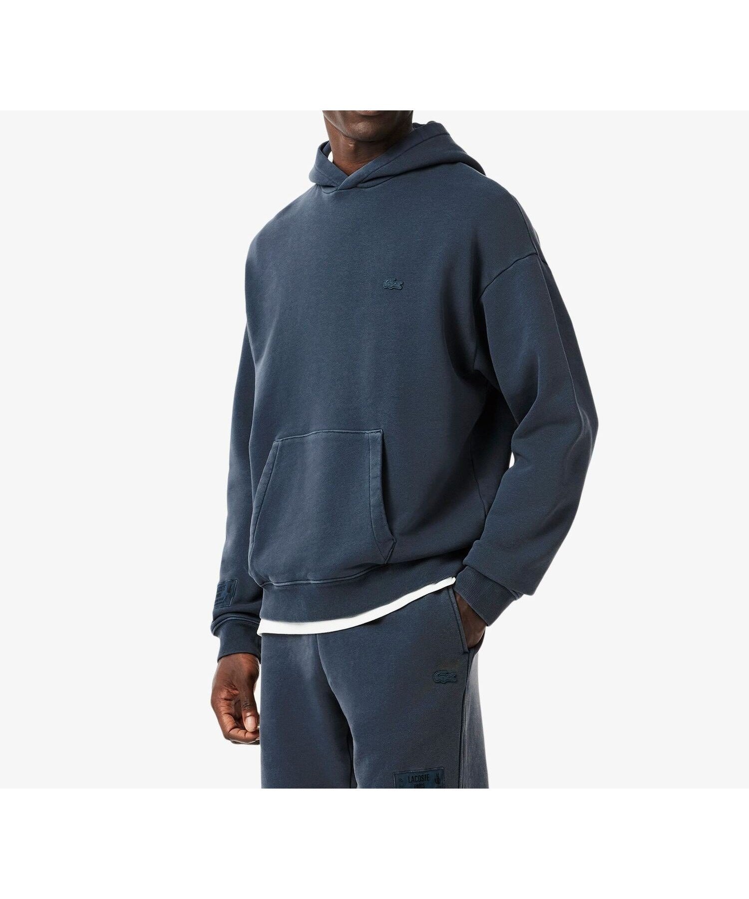 【ラコステ/LACOSTE / MEN】のウォッシュエフェクトクルーネックスウェット インテリア・キッズ・メンズ・レディースファッション・服の通販 founy(ファニー) 　ファッション　Fashion　メンズファッション　MEN　ウォッシュ　Wash　ショルダー　Shoulder　トレンド　Trend　ドロップ　Drop　ルーズ　Loose　ダークブルー|ID: prp329100004497163 ipo3291000000031725519