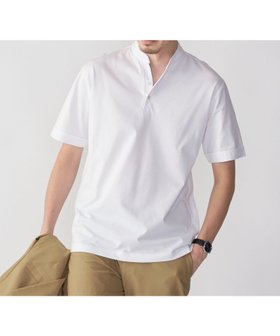 【シップス/SHIPS / MEN】の【WEB限定】SHIPS 接触冷感 アイスタッチ プレーティングジャージー パイピング バンドカラーポロシャツ 人気、トレンドファッション・服の通販 founy(ファニー) ファッション Fashion メンズファッション MEN ジャージー Jersey スキッパー Skipper パイピング Piping ビジネス 仕事 通勤 Business ポロシャツ Polo Shirt リラックス Relax 夏 Summer |ID:prp329100004497271